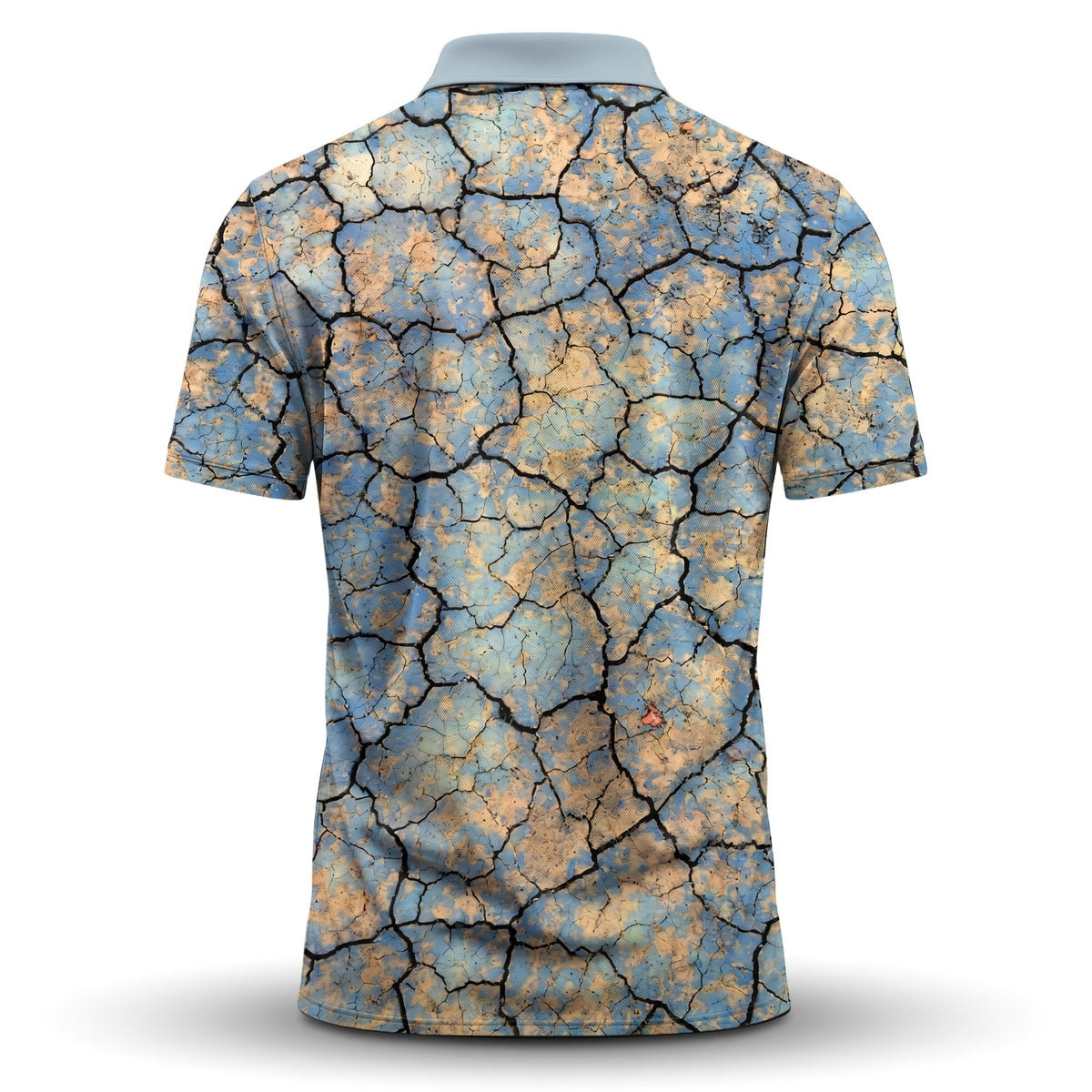 Surface Crack Men Polo Shirt