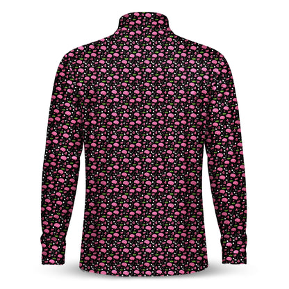 Bogey Brain Men Polo Quarter-zip Pullover