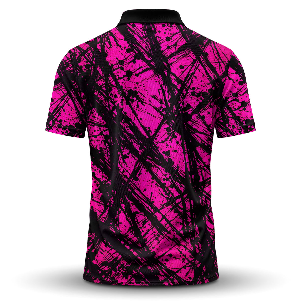 Loud Pink Black Men Polo Shirt