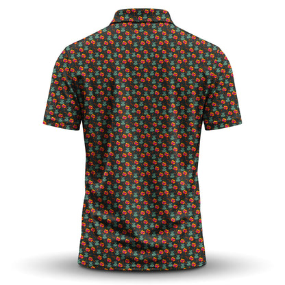 I Like Big Putts Orange Men Polo Shirt