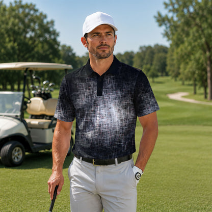 B&W Light In The Dark Men Polo Shirt