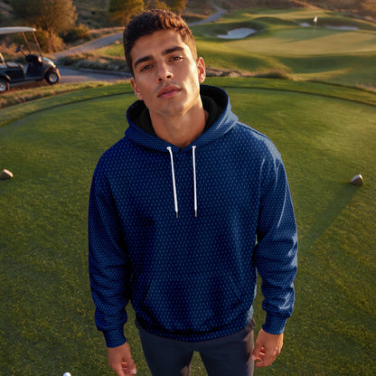 2026  Trophy Pattern Blue Men Hoodie