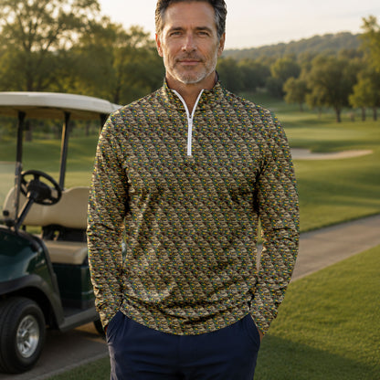Let My Duck Do The Talking Men Quarter-zip Pullover