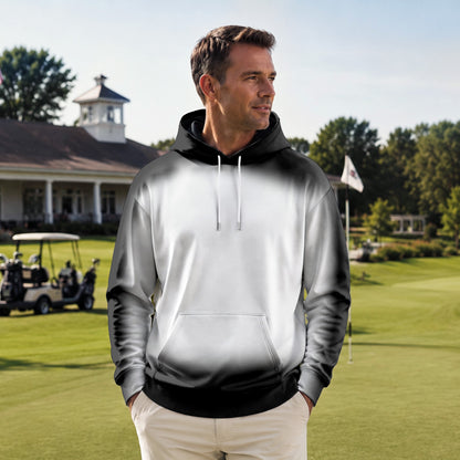 Gradient Black And White 2027 PGA Men Hoodie