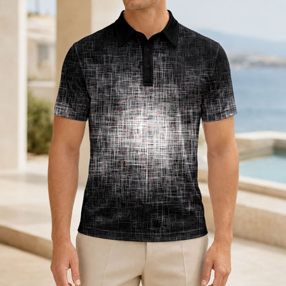 B&W Light In The Dark Men Polo Shirt