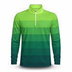 Horizontal Lines Gradient Men Quarter-zip Pullover