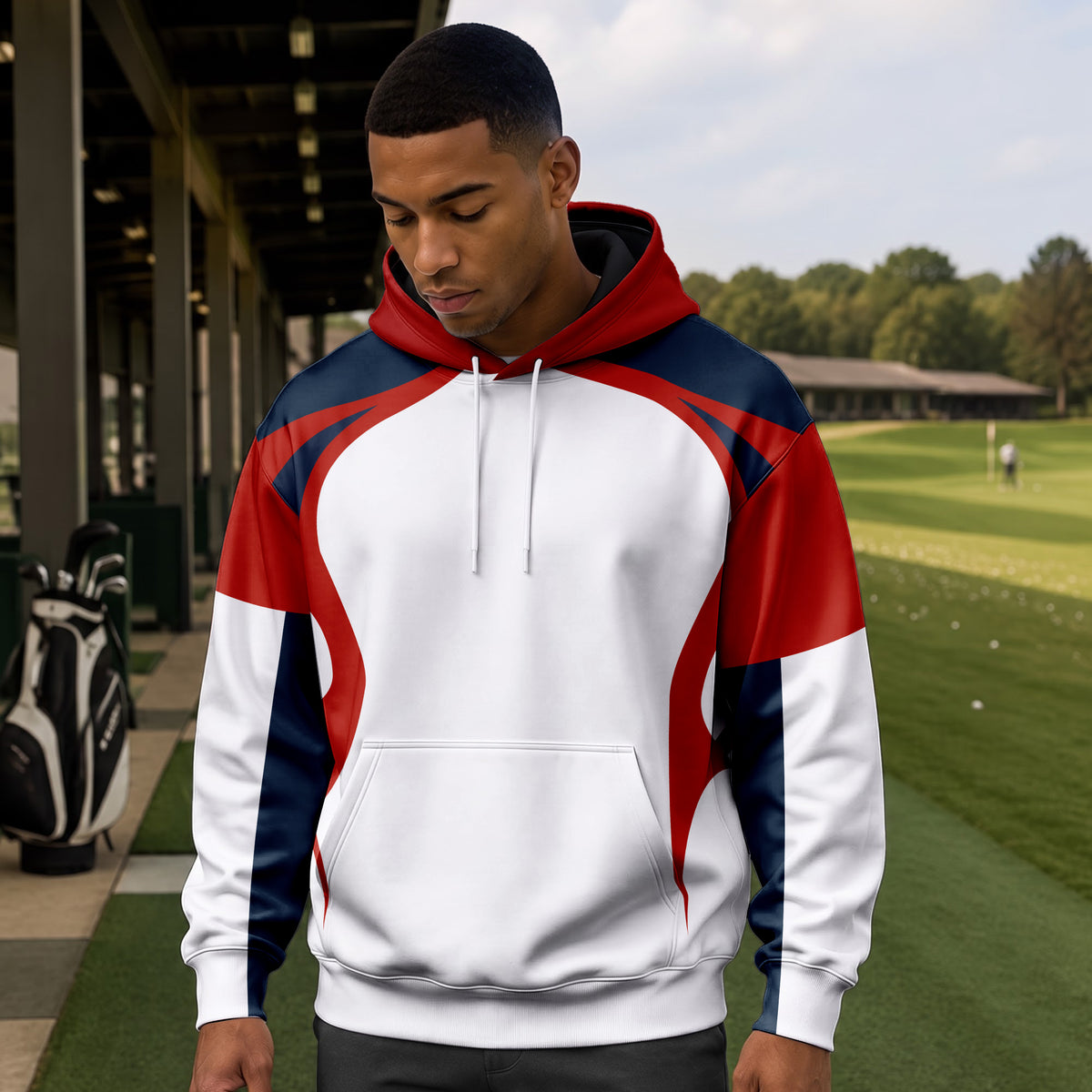 Red Blue White 2026 Men Hoodie