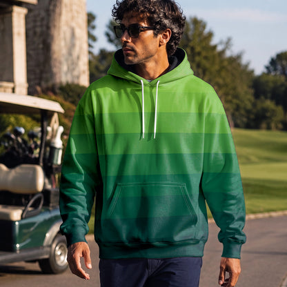 Horizontal Lines Gradient Men Hoodie