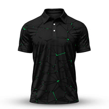 Dark Green Net The Masters Men Polo Shirt