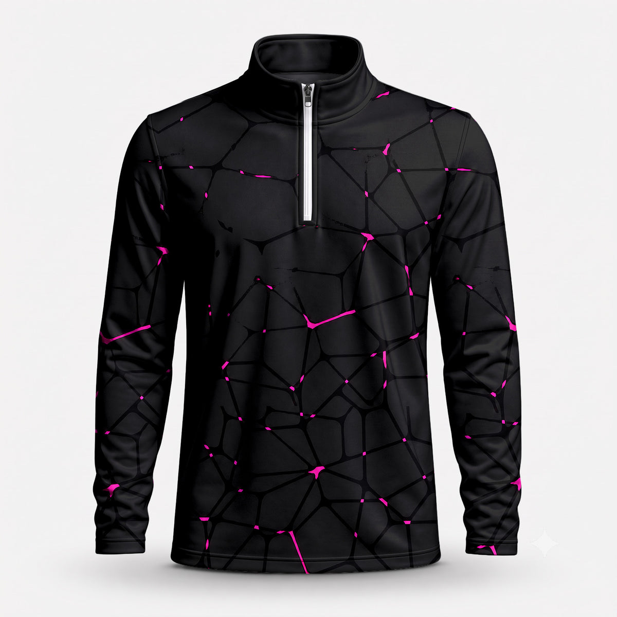 Dark Pink Net The Open Men Quarter-zip Pullover