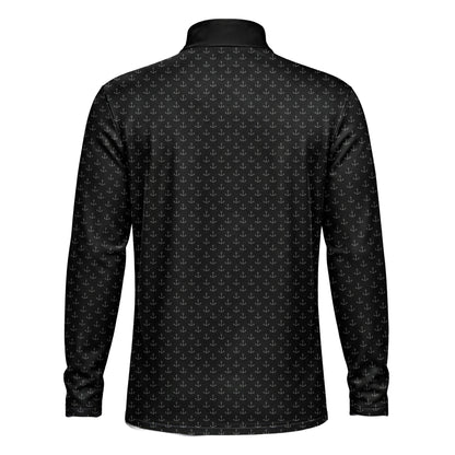 Black Anchor 2026 Men Quarter-zip Pullover