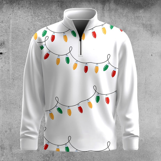 Color Light Men Quarter-Zip Pullover