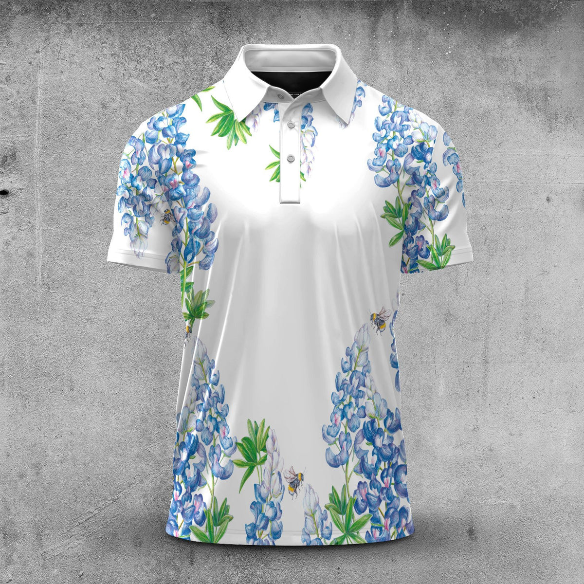 Bluebonnet Men Polo Shirt