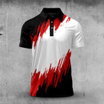 2026  White Black Red Men Polo Shirt