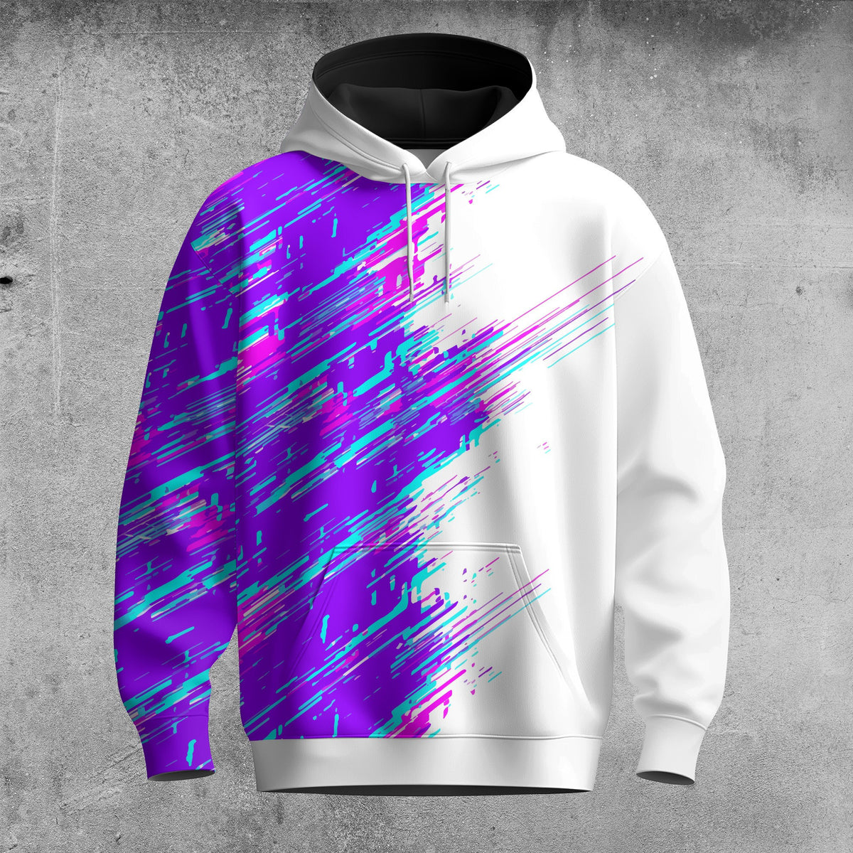 Purple And Pink  Men Hoodie