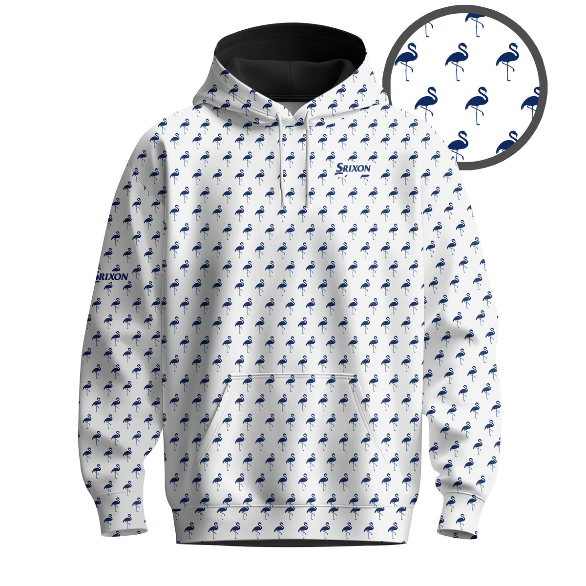 Blue Flamingo Men Hoodie