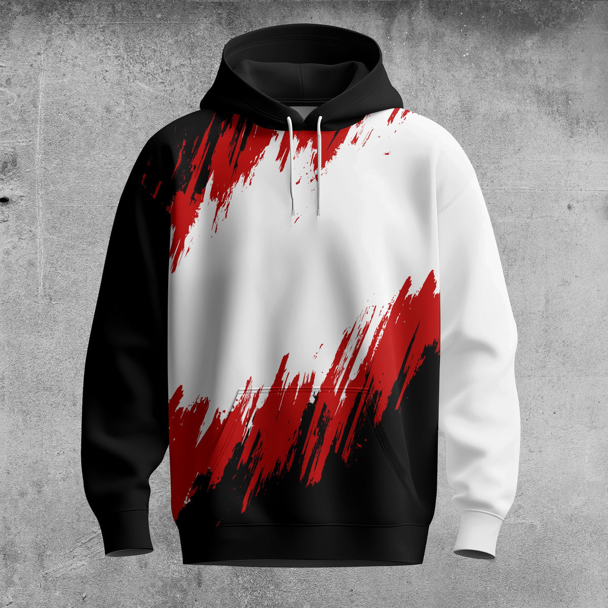 2026  White Black Red Men Hoodie