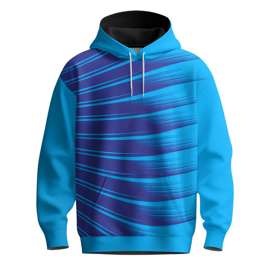 Blue Paintbrush  Men Hoodie
