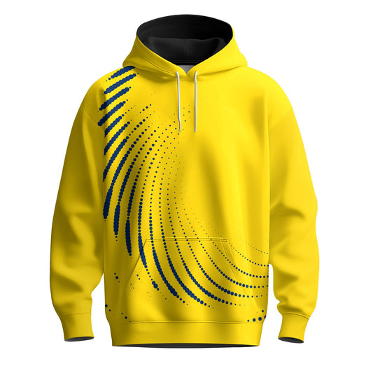 Yellow Blue Dot Sporty 2026  Men Hoodie