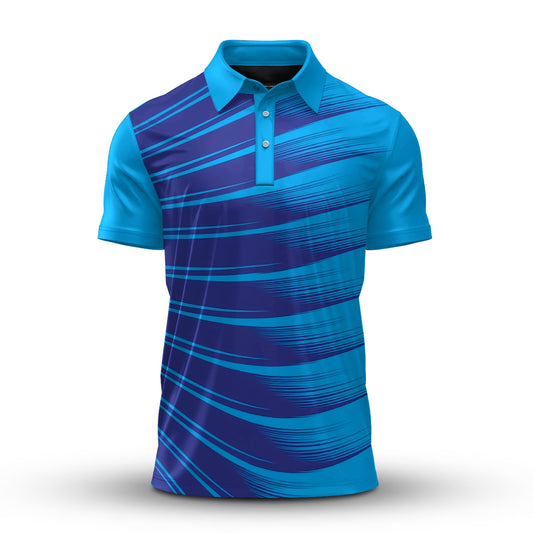 Blue Paintbrush  Men Polo Shirt
