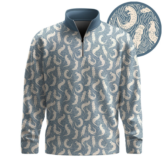 Otters Men Quarter-zip Pullover