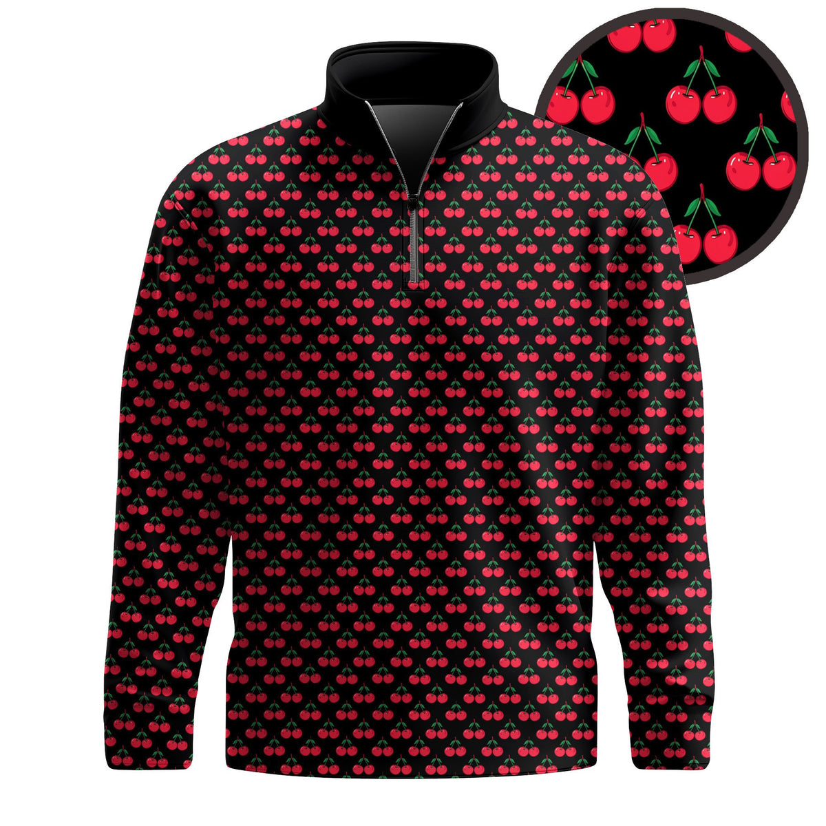 Black Cherry Men Quarter-zip Pullover