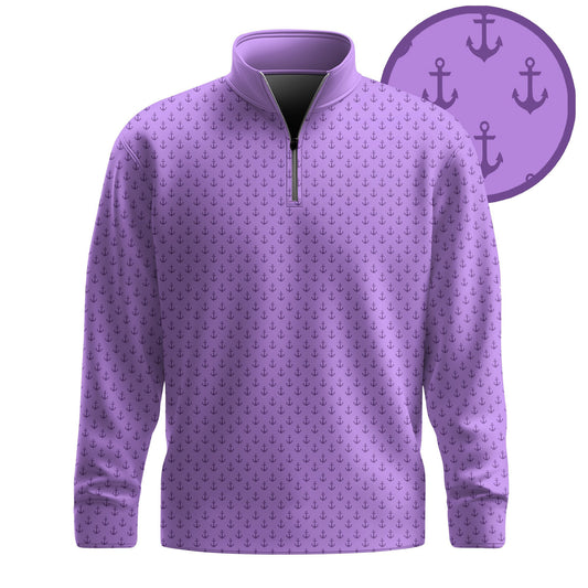 Purple Anchor 2026  Men Quarter-zip Pullover