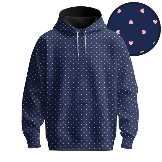 Blue Pink Heart Men  Men Hoodie