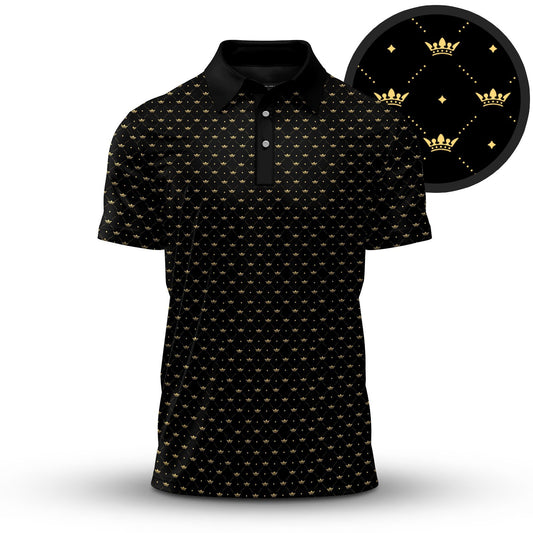 Black King Crown 2026 Men Polo Shirt