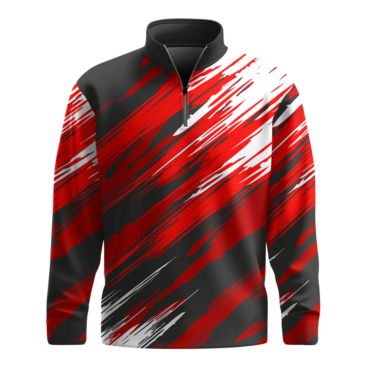 Red Black 2026  Men Quarter-zip Pullover