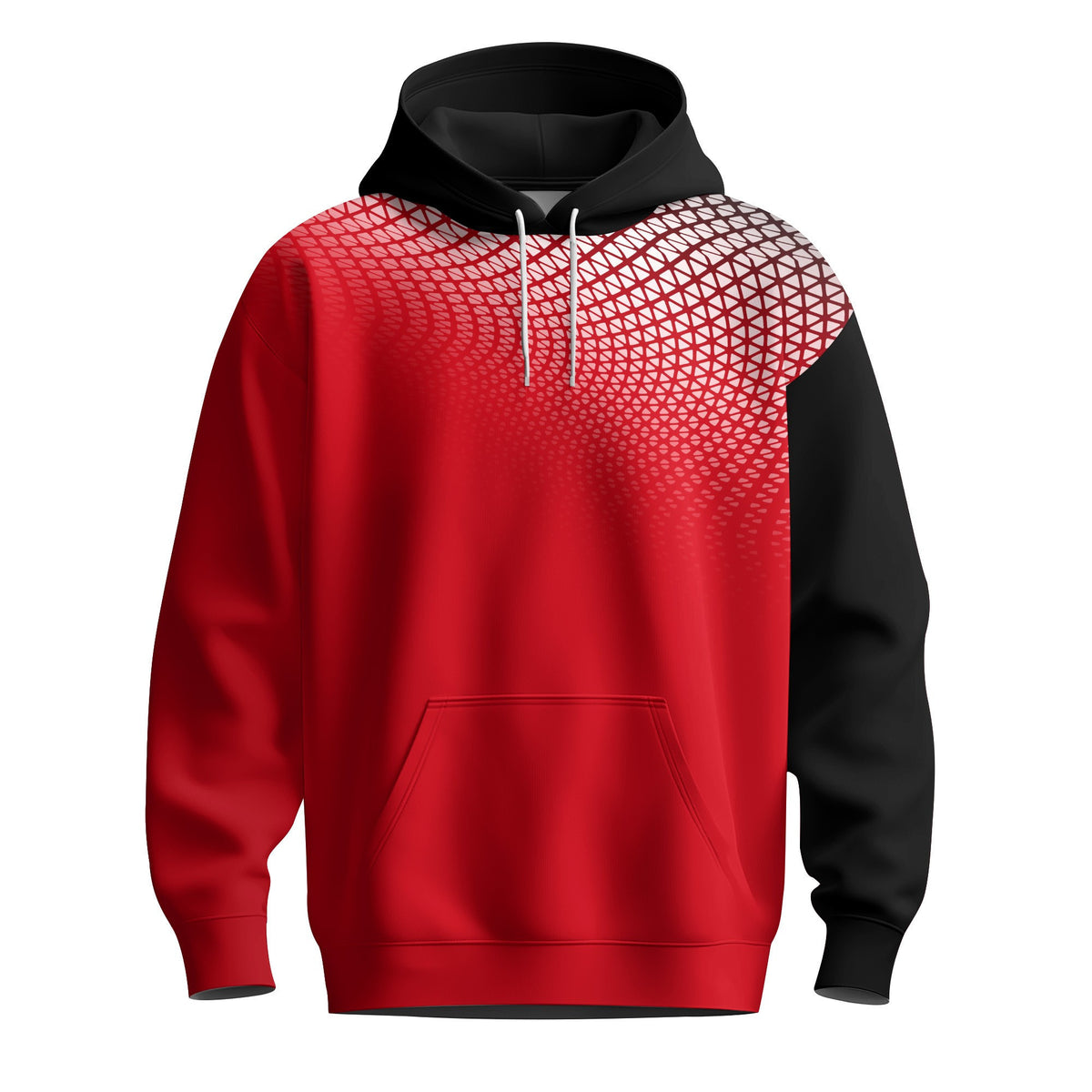 2026  Red Black Dynamic Men Hoodie