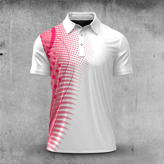 Pink Dynamic  Men Polo Shirt