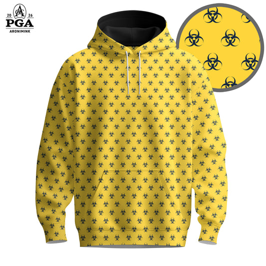 Yellow Black Radioactive  Men Hoodie
