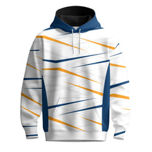 2026  Blue Yellow Sharp Pattern Men Hoodie