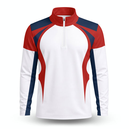 Red Blue White 2027 Ryder Cup Men Quarter-zip Pullover