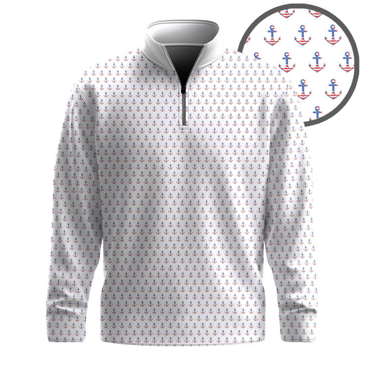 USA Anchor 2026  Men Quarter-zip Pullover