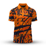Orange Black Grey  Men Polo Shirt