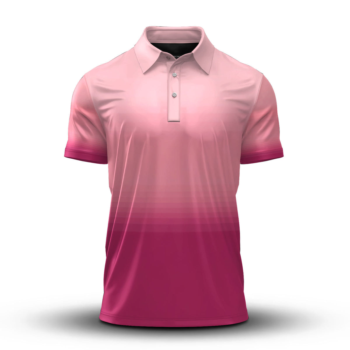 Gradient Pink  Men Polo Shirt