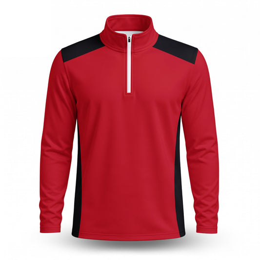 Red Black 2027  Men Quarter-zip Pullover
