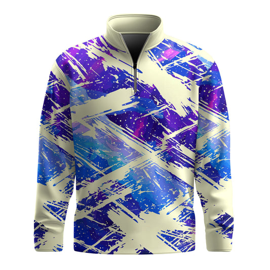 Galaxy Sport Pattern  Men Quarter-zip Pullover