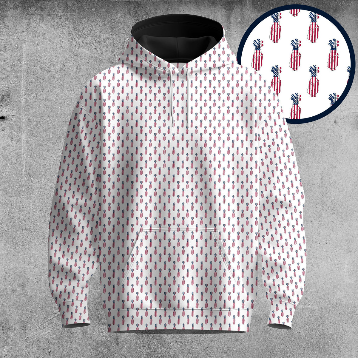 America Golf Gear Pattern 2026  Men Hoodie
