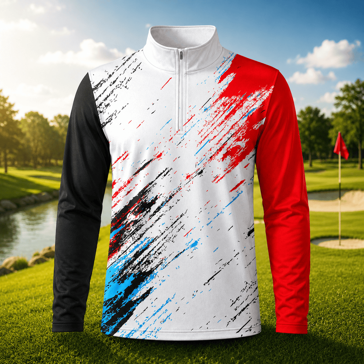 Sporty 2027 Men Quarter-zip Pullover