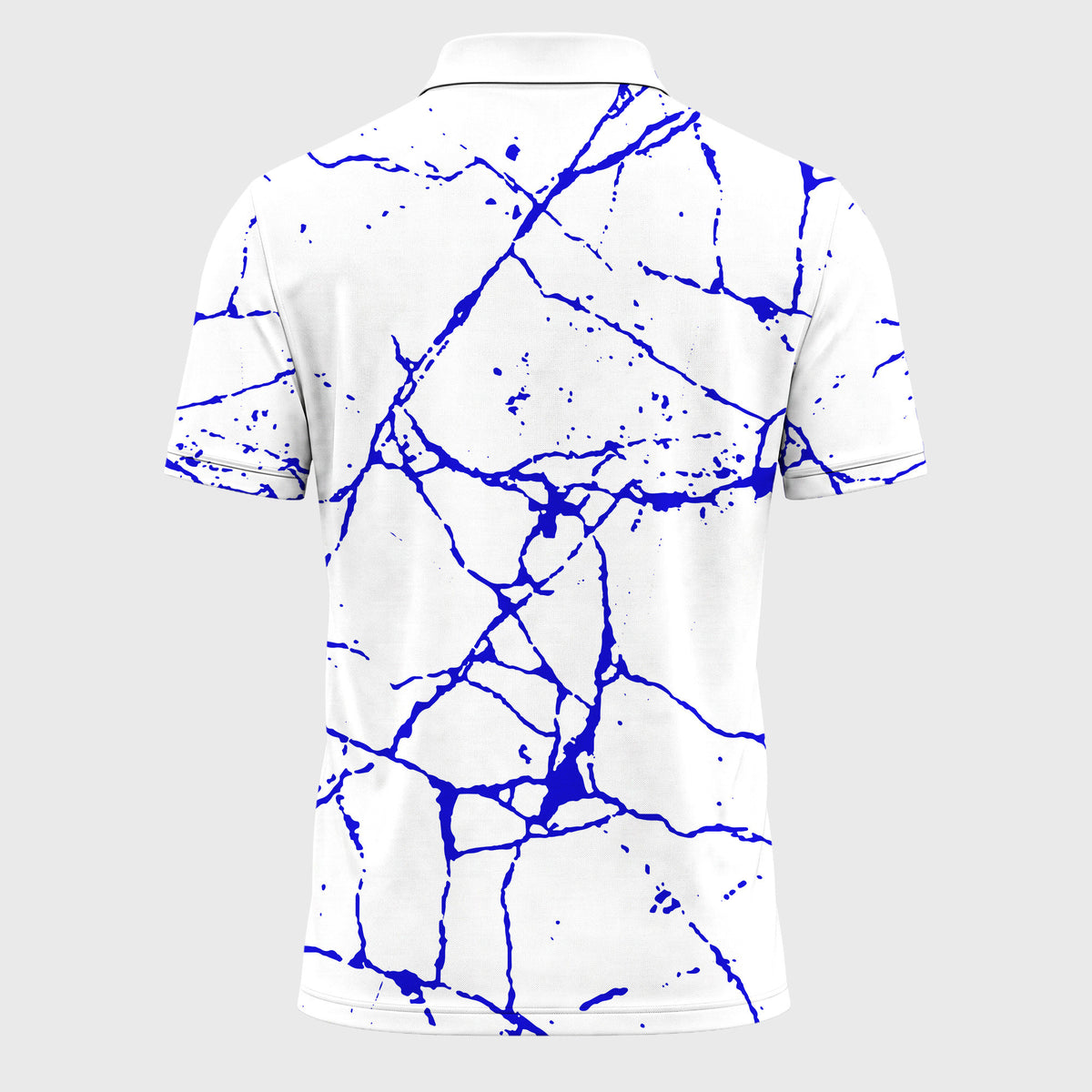 Blue Paint Flakes 2027 Men Polo Shirt