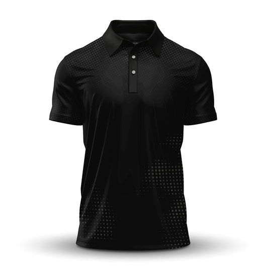 Dynamic Black  Men Polo Shirt