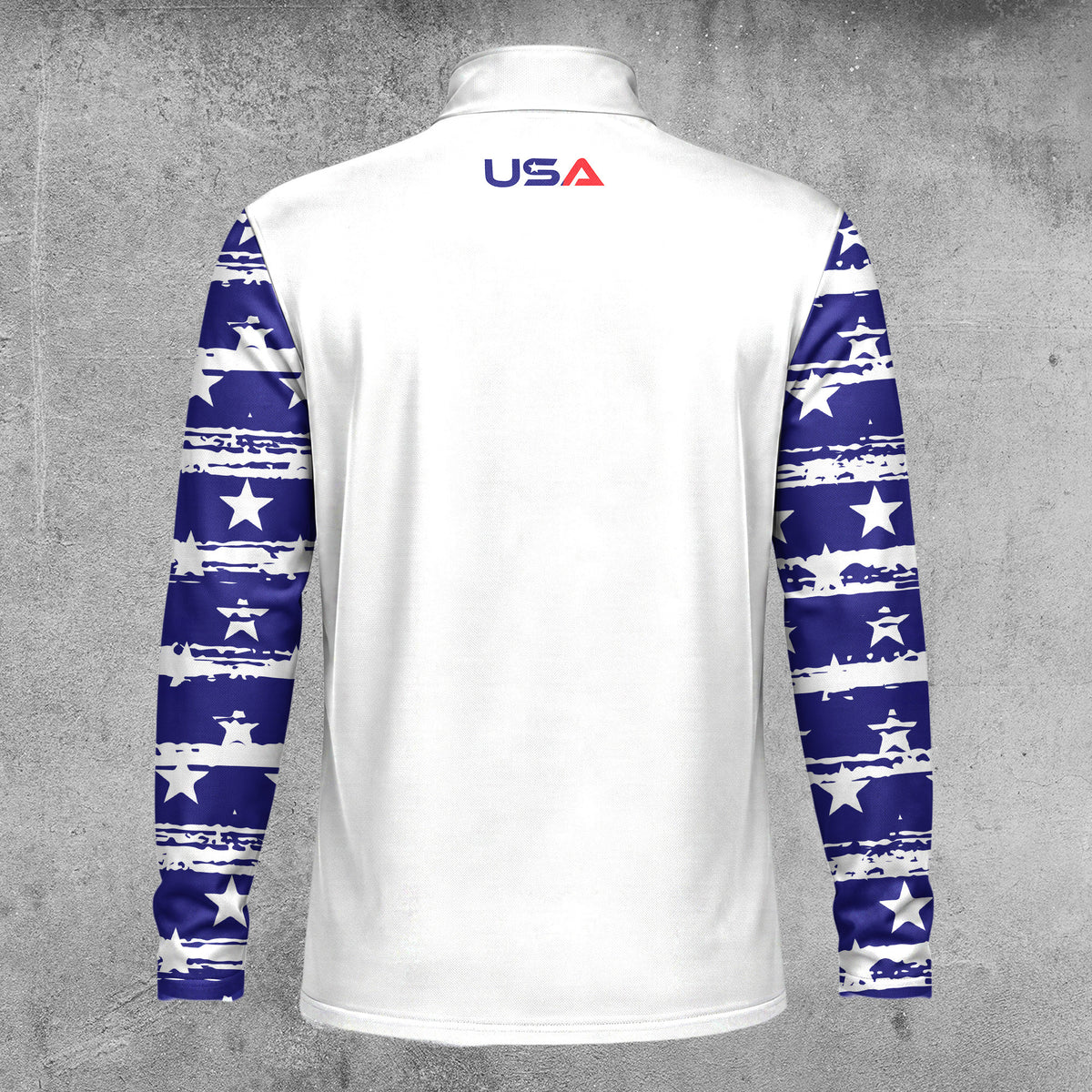 US Flag USA Team Men Quarter-zip Pullover V2