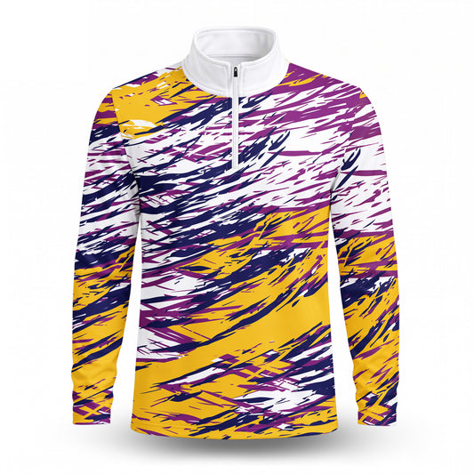 Loud Paint Brush  Men Quarter-zip Pullover