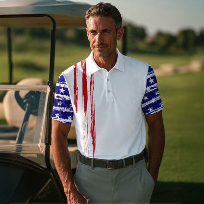 US Flag 2027 Ryder Cup USA Team Men Polo Shirt