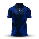 Dark Blue Camo  Men Polo Shirt