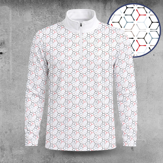 Propeller Pattern 2026  Men Quarter-zip Pullover