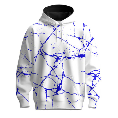 Blue Paint Flakes 2027  Men Hoodie